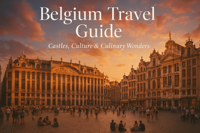 Belgium Grand Place Glow